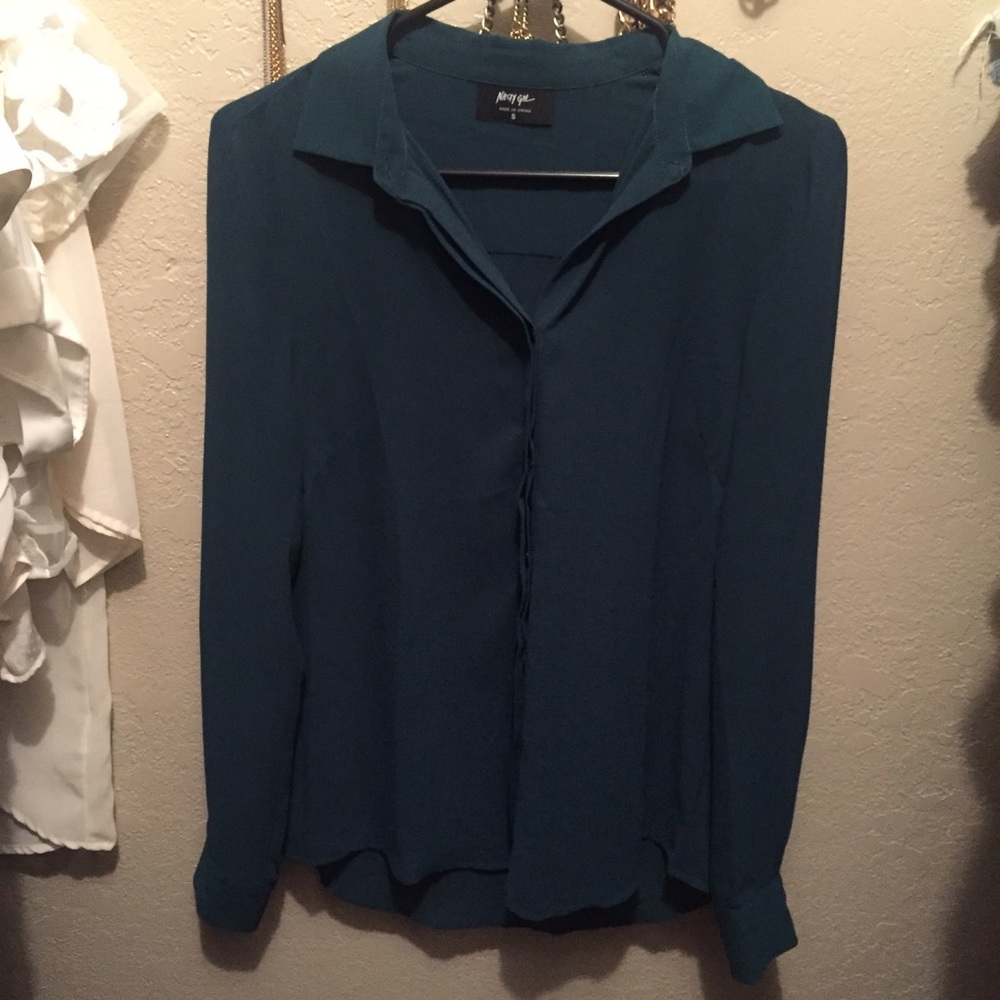 Nasty Gal Button Up Blouse